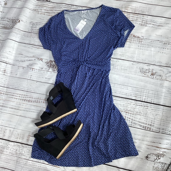 2049. Lascana Purple & Black Dress NWT Size 14 - Picture 1 of 5